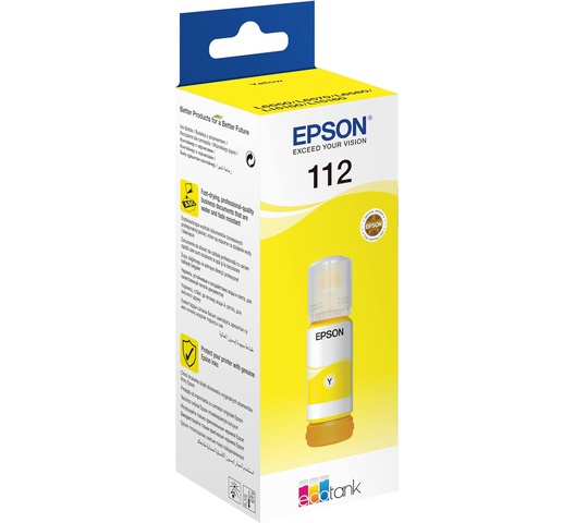 Epson 112 EcoTank Pigment Yellow ink bottle