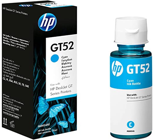 HP GT52 Ink Bottle (CYAN)